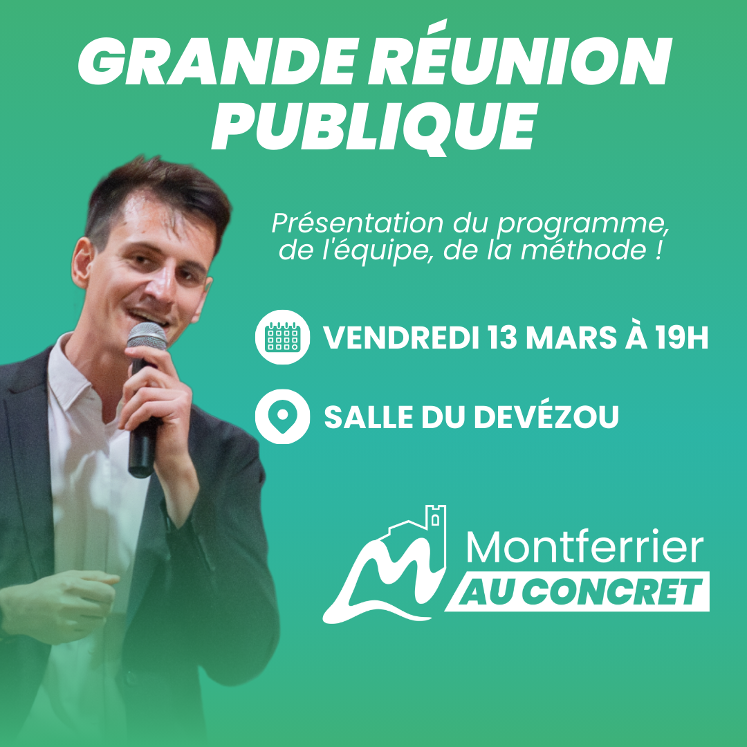 Dernière grande réunion publique avant le premier tour