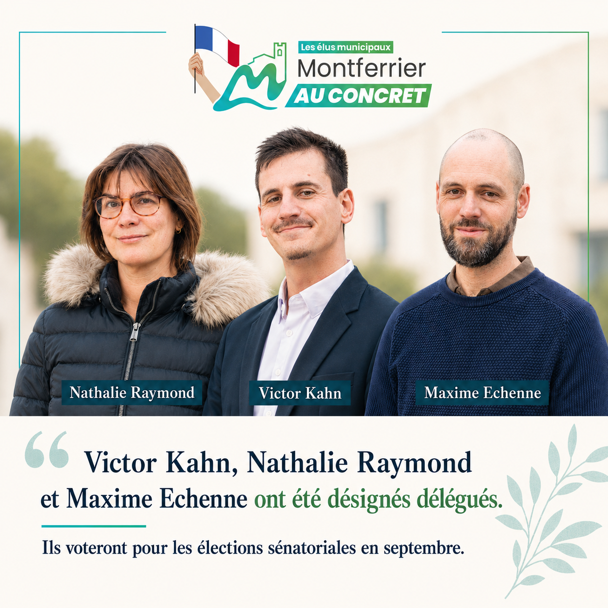 Montferrier au Concret aura 3 délégués pour les élections sénatoriales ! – Compte rendu du Conseil Municipal du 5 juin 2026